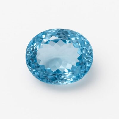 Topaze Bleue Naturelle 17.92 carats – Coupe Ovale