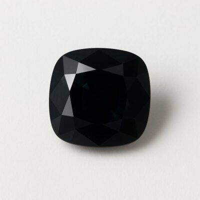 Spinelle noire facettée – 0,8 carat