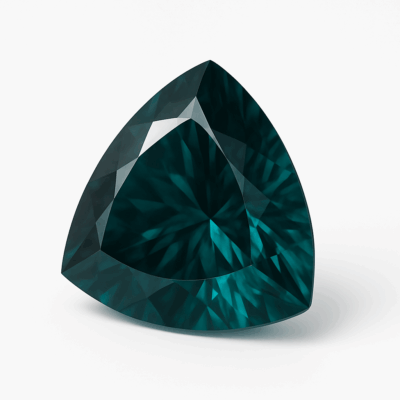 Indicolite Tourmaline Trillion 1.22 Carat – Pierre Fine Bleu-Vert